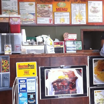 Ray's Real Pit BBQ Shack - Menu and Counter - Barbeque Near Me - Houston, Texas