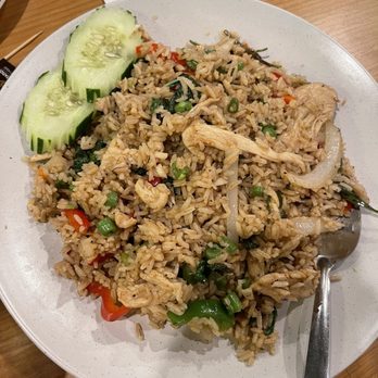Siam Station - Basil Fried Rice with Chicken - Thai Near Me - Diamond Bar, California Siam Station - Basil Fried Rice with Chicken - Thai Near Me - Diamond Bar, California