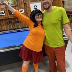 Manager Ashley with Austin. Halloween 2022
