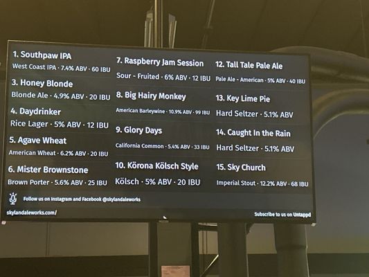 Skyland Ale Works by null