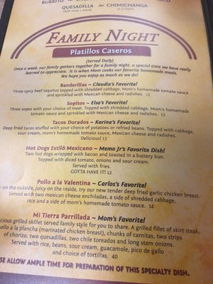 Menu photo 4 Las Casuelas Modesto, CA