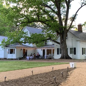 Old Lystra Inn - Back of the Old Lystra Inn with charming patio - Venues & Event Spaces Near Me - Chapel Hill, North Carolina