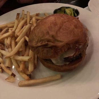 Row 34 - Seaport - Bacon Cheddar Burger - New American Near Me - Boston, Massachusetts