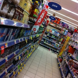 the aisle of a grocery store the aisle of a grocery store
