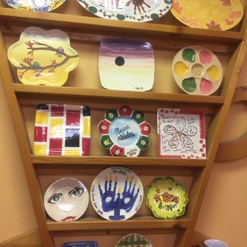 Color Me Mine - Just one of the many displays-- you can make a masterpiece just like they did! - Paint-Your-Own Pottery Near Me - Davie, Florida Color Me Mine - Just one of the many displays-- you can make a masterpiece just like they did! - Paint-Your-Own Pottery Near Me - Davie, Florida