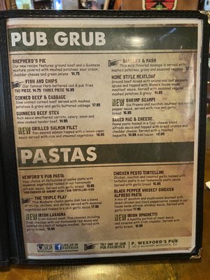 Menu photo 8 P Wexford's Pub Modesto, CA