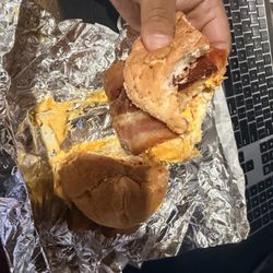 Belly Buster breakfast sandwich.