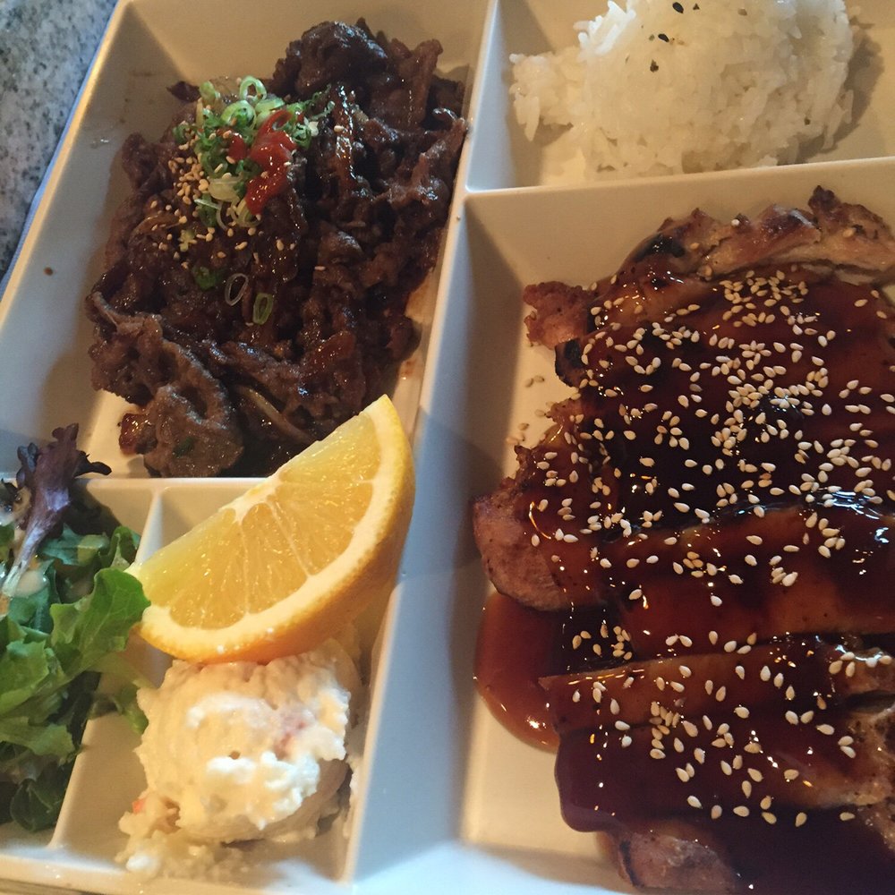 Sanyo Sushi - Bento box- teriyaki chicken and bulgogi beef. - Sushi Bars Near Me - Glendora, California Sanyo Sushi - Bento box- teriyaki chicken and bulgogi beef. - Sushi Bars Near Me - Glendora, California