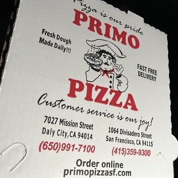 Primo Pizza - Pizza Box - Pizza Near Me - Daly City, California Primo Pizza - Pizza Box - Pizza Near Me - Daly City, California