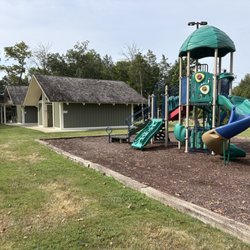 Elm Hill RV Resort - Playground, bathrooms and laundry areas
