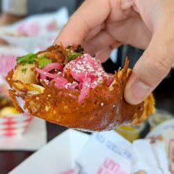 Shrimp'n Ain't Eazy - Vampiro Taco (all that fried cheesy goodness!)