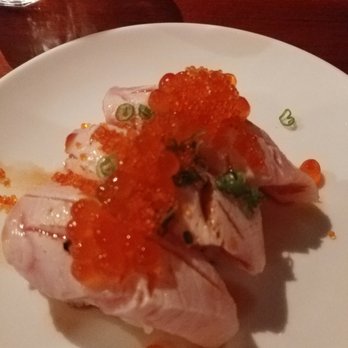 Tsui Sushi Bar - Yellowtail with salmon roe...Beyond delicious - Sushi Bars Near Me - Seattle, Washington