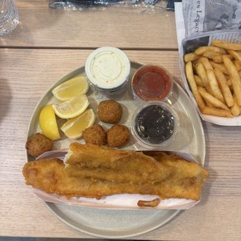 Chef John's Fish & Chips - Fish and chips with hush puppies and fries - Fish & Chips Near Me - Lemon Grove, California Chef John's Fish & Chips - Fish and chips with hush puppies and fries - Fish & Chips Near Me - Lemon Grove, California