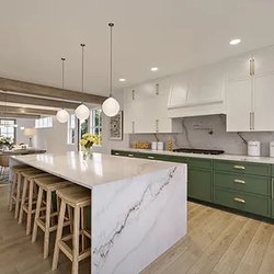Pius Kitchen & Bath - New Slim Shaker Styles Available! In Dover White and Green Sage.