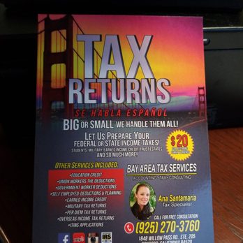Bay Area Tax Services - Tax Services Near Me - Concord, California