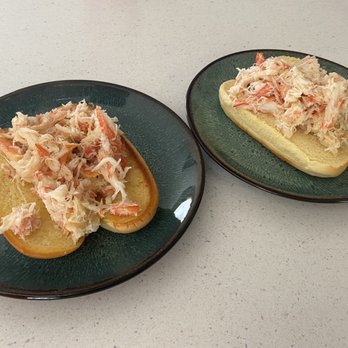 The Crabby Shack - Crab roll (ate lobster in a separate roll...oops!) - Seafood Near Me - Brooklyn, New York