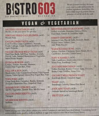 Menu photo 1 Bistro603 Nashua, NH Menu photo 1 Bistro603 Nashua, NH