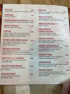 Menu photo 3 Camacho's Tacos Billings, MT