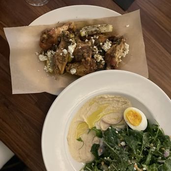 Central Kitchen + Bar - Power salad and Central Chicken Wings - Gastropubs Near Me - Detroit, Michigan
