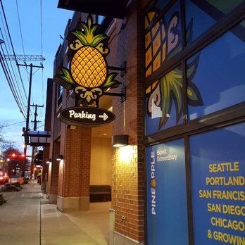 Pineapple Bistro & Bar - Outside the entrance of the pineapple bistro - Cocktail Bars Near Me - Seattle, Washington