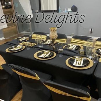 Devine Delights - Formal Dinner Tablescape and Custom Treats - Party Equipment Rentals Near Me