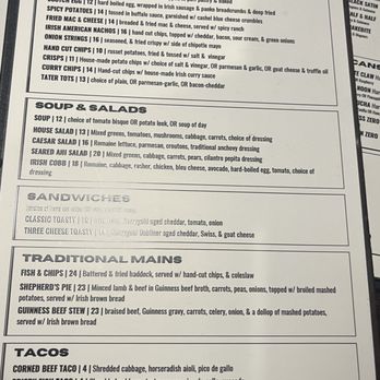 The Auld Dubliner - Menu - Irish Near Me - Long Beach, California