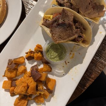 Farm Bell Kitchen - Breakfast tacos with sweet potato - Southern Near Me - Charlottesville, Virginia Farm Bell Kitchen - Breakfast tacos with sweet potato - Southern Near Me - Charlottesville, Virginia