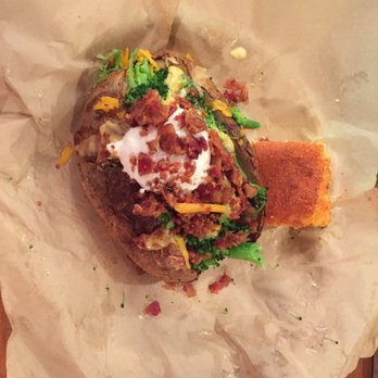 Famous Daves - The best! Giant loaded potato!! - Barbeque Near Me - Long Beach, California