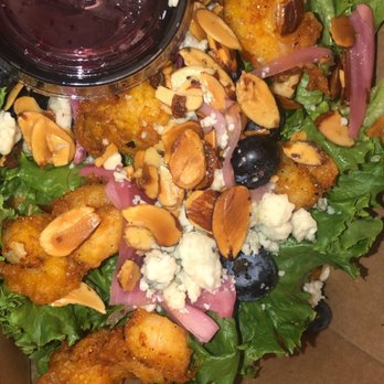 Food For Thought - Bang bang shrimp is basically a salad with fried shrimp - Gastropubs Near Me - Cape Neddick , Maine