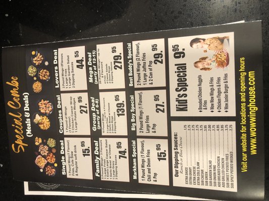 Menu photo 8 Wow Wing House Tamarac, FL