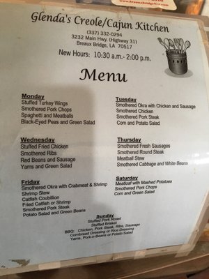 Menu photo 4 Glenda's Creole Kitchen Restaurant Breaux Bridge, LA Menu photo 4 Glenda's Creole Kitchen Restaurant Breaux Bridge, LA