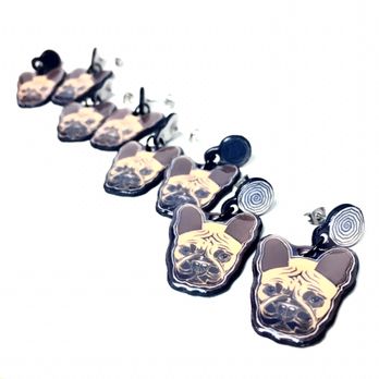 Embrace the Weird - Custom handmade French Bulldog earrings! - Art Galleries Near Me - Richmond, Virginia