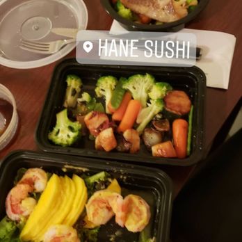 Hane Restaurant - Mango Prawn Salad Scallop Kushiyaki Yuzu Miso Cod - Sushi Bars Near Me - New York, New York
