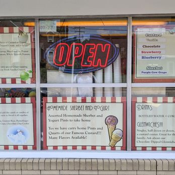 Glen's Frozen Custard - a window display - Ice Cream & Frozen Yogurt Near Me - Springdale, Pennsylvania