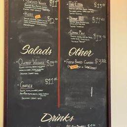 Menu, pizza squares were $4 and $4.50 and aren't pictured here. Menu, pizza squares were $4 and $4.50 and aren't pictured here.