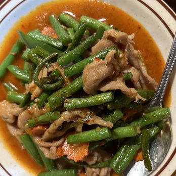 Thai Recipe - Spicy pork and green beans - Thai Near Me - Incline Village, Nevada Thai Recipe - Spicy pork and green beans - Thai Near Me - Incline Village, Nevada