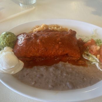 Mary & Tito's - Carne Adovada Chimichanga (comes with guacamole and Sour Cream) - New Mexican Cuisine Near Me - Albuquerque, New Mexico