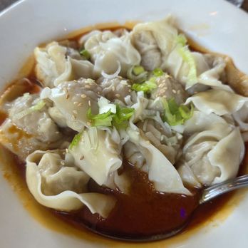 Dumpling King Asian Cuisine - Spicy Pork Wonton in Chili Sauce - Szechuan Near Me - Sacramento, California Dumpling King Asian Cuisine - Spicy Pork Wonton in Chili Sauce - Szechuan Near Me - Sacramento, California