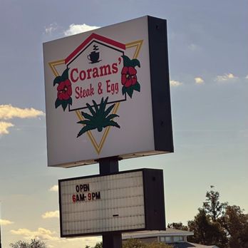 Corams Steak & Egg - a sign for a restaurant - American Near Me - Panama City, Florida