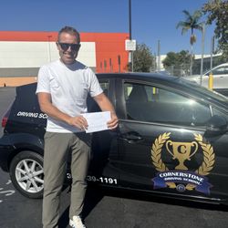Cornerstone Driving School - Congratulations, David, on passing your test!