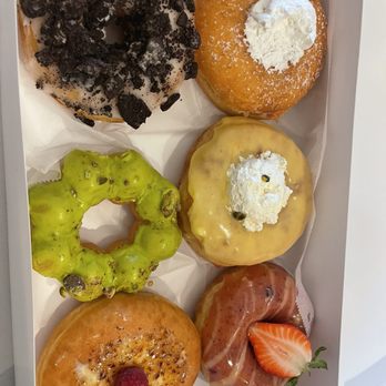 Jayden's Donuts - The half dozen was just the right amount of yum to share. My husband inhaled 3 donuts before I even got my plate. - Donuts Near Me - Fountain Valley, California Jayden's Donuts - The half dozen was just the right amount of yum to share. My husband inhaled 3 donuts before I even got my plate. - Donuts Near Me - Fountain Valley, California