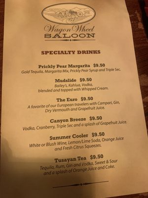 Menu photo 5 Wagon Wheel Saloon Grand Canyon, AZ Menu photo 5 Wagon Wheel Saloon Grand Canyon, AZ