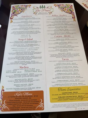 Menu photo 1 Los Pinos Mexican Restaurant Livingston, MT Menu photo 1 Los Pinos Mexican Restaurant Livingston, MT