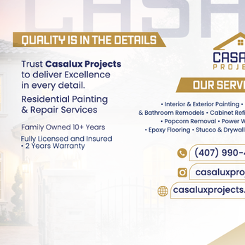 CasaLux Projects - Casalux Projects - Painters Near Me CasaLux Projects - Casalux Projects - Painters Near Me