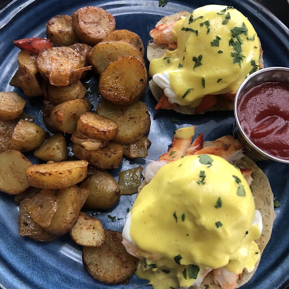 Tru Astoria - Lobster Benedict's (flavorless) - Mediterranean Near Me - Astoria, New York Tru Astoria - Lobster Benedict's (flavorless) - Mediterranean Near Me - Astoria, New York