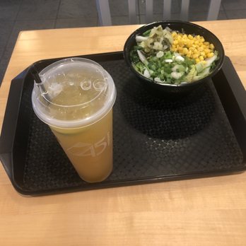 45 Degree Tea - Citrus Lime Fruit Tea And Vegetarian Ramen - Bubble Tea Near Me - Naperville, Illinois