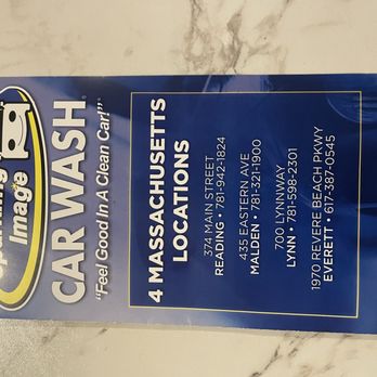 Sparkling Image Car Wash - Pamphlet showing all their locations - Car Wash Near Me - Everett, Massachusetts Sparkling Image Car Wash - Pamphlet showing all their locations - Car Wash Near Me - Everett, Massachusetts