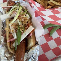 Kimchi hotdog Kimchi hotdog