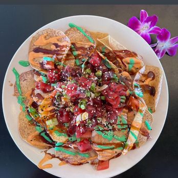 Noelani's Island Grill - Kaka'ako (POKE) Nachos, Best Selling Item - Hawaiian Near Me - San Carlos, California Noelani's Island Grill - Kaka'ako (POKE) Nachos, Best Selling Item - Hawaiian Near Me - San Carlos, California