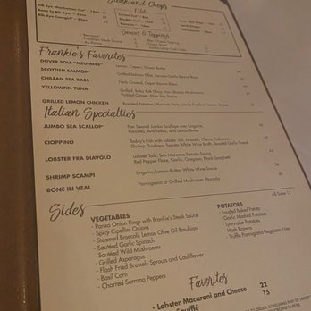 Frankie's The Steakhouse - Menu - Steakhouses Near Me - Duluth, Georgia Frankie's The Steakhouse - Menu - Steakhouses Near Me - Duluth, Georgia